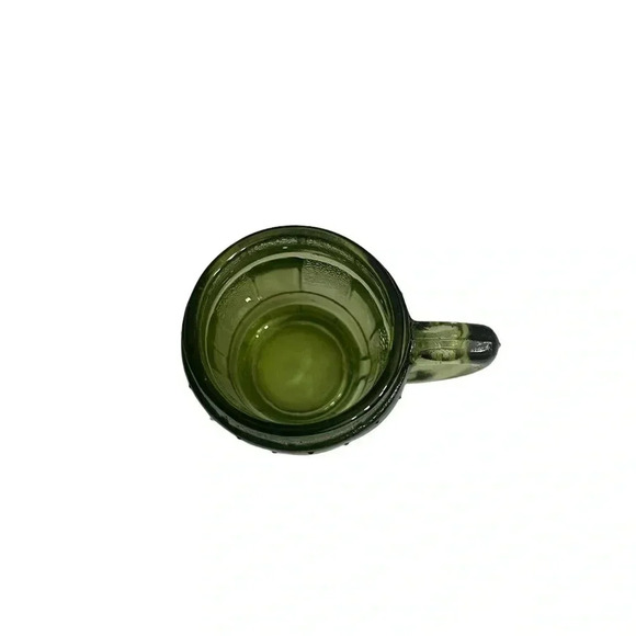 Vintage Mini Whisky Barrel Mug 2oz Shot Glass Toothpick Holder set of 4 in Green - Picture 10 of 15